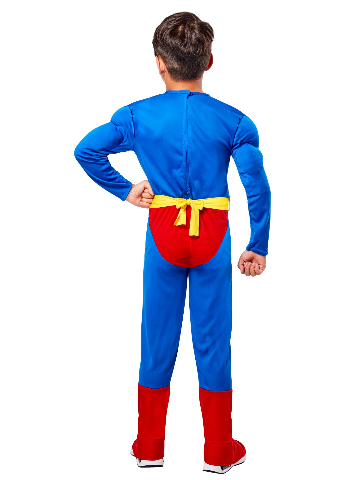Kid's Justice League Superman Deluxe Muscle Chest Costume - costumes.com