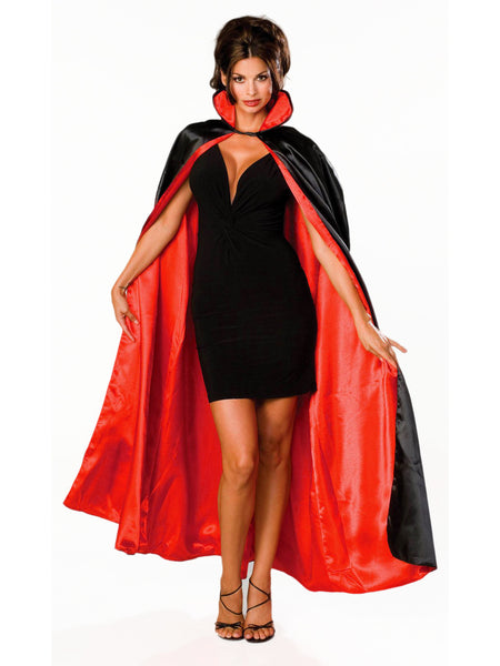 Adult Red and Black Vampire Cape