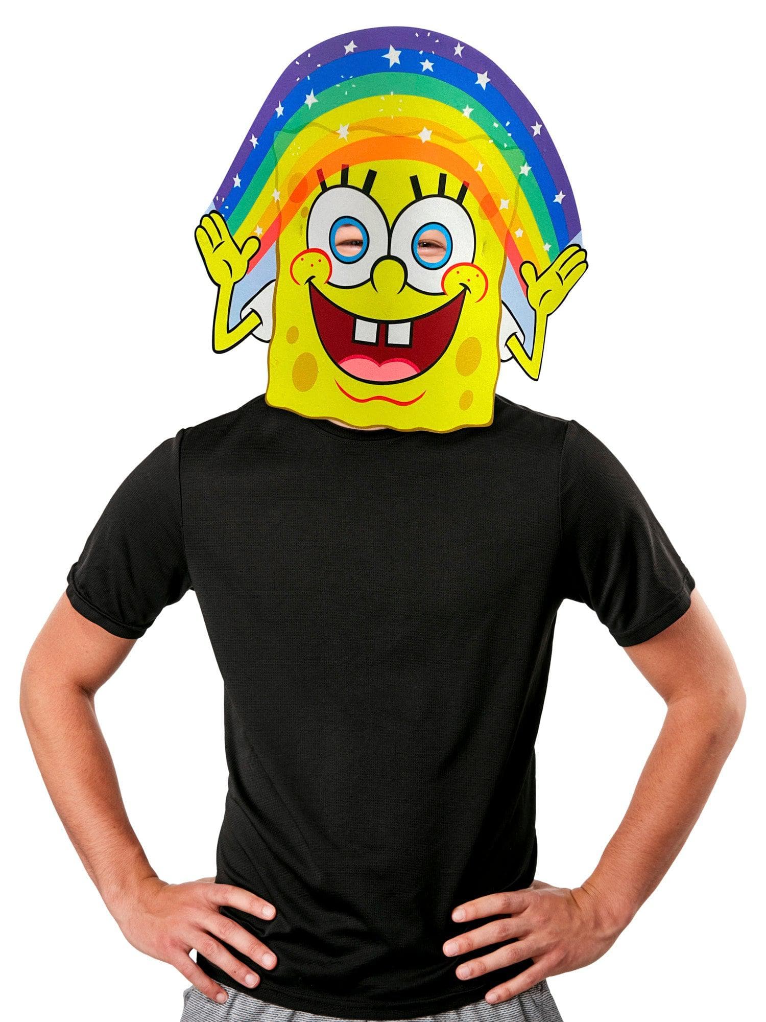 Adult Rainbow SpongeBob SquarePants Imagination Mask - costumes.com