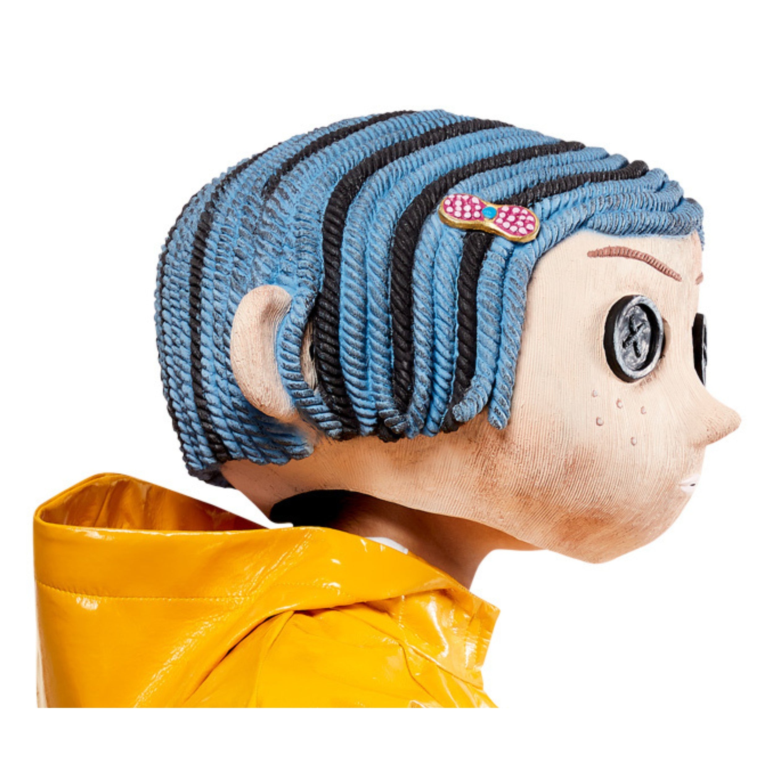 Women's Coraline Doll Overhead Latex Mask - Deluxe - costumes.com