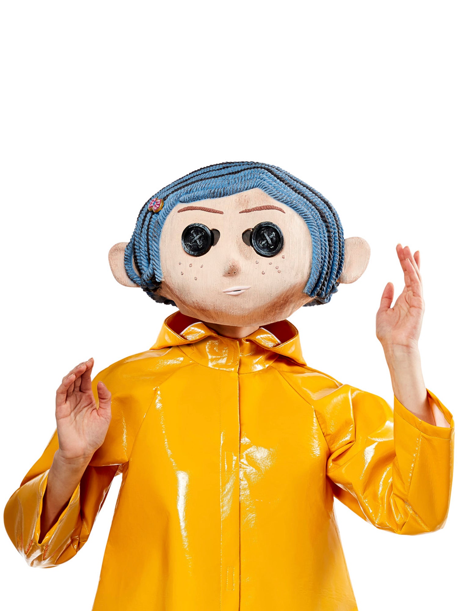 Women's Coraline Doll Overhead Latex Mask - Deluxe - costumes.com