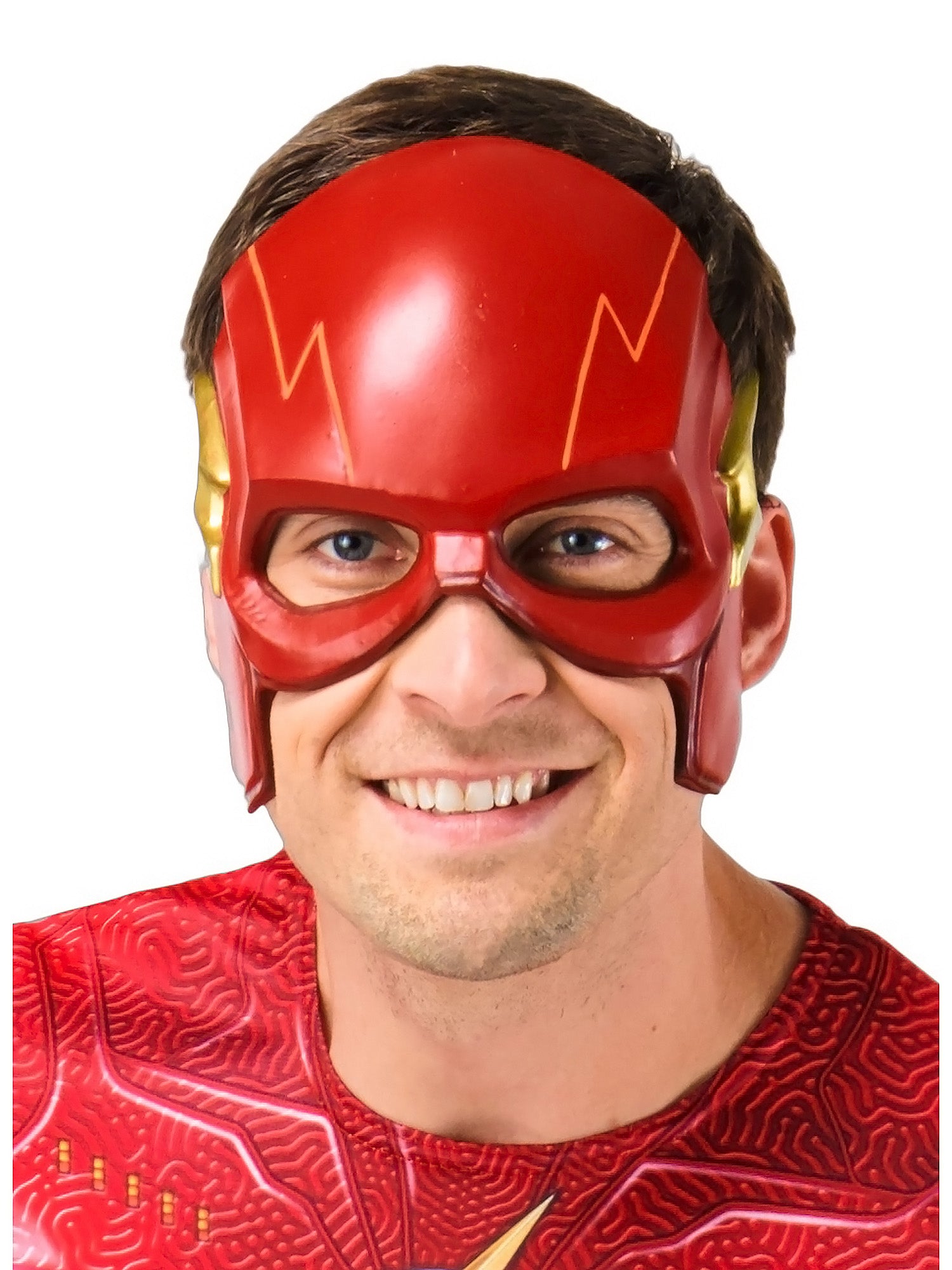 Men's DC Comics The Flash Half Mask - costumes.com