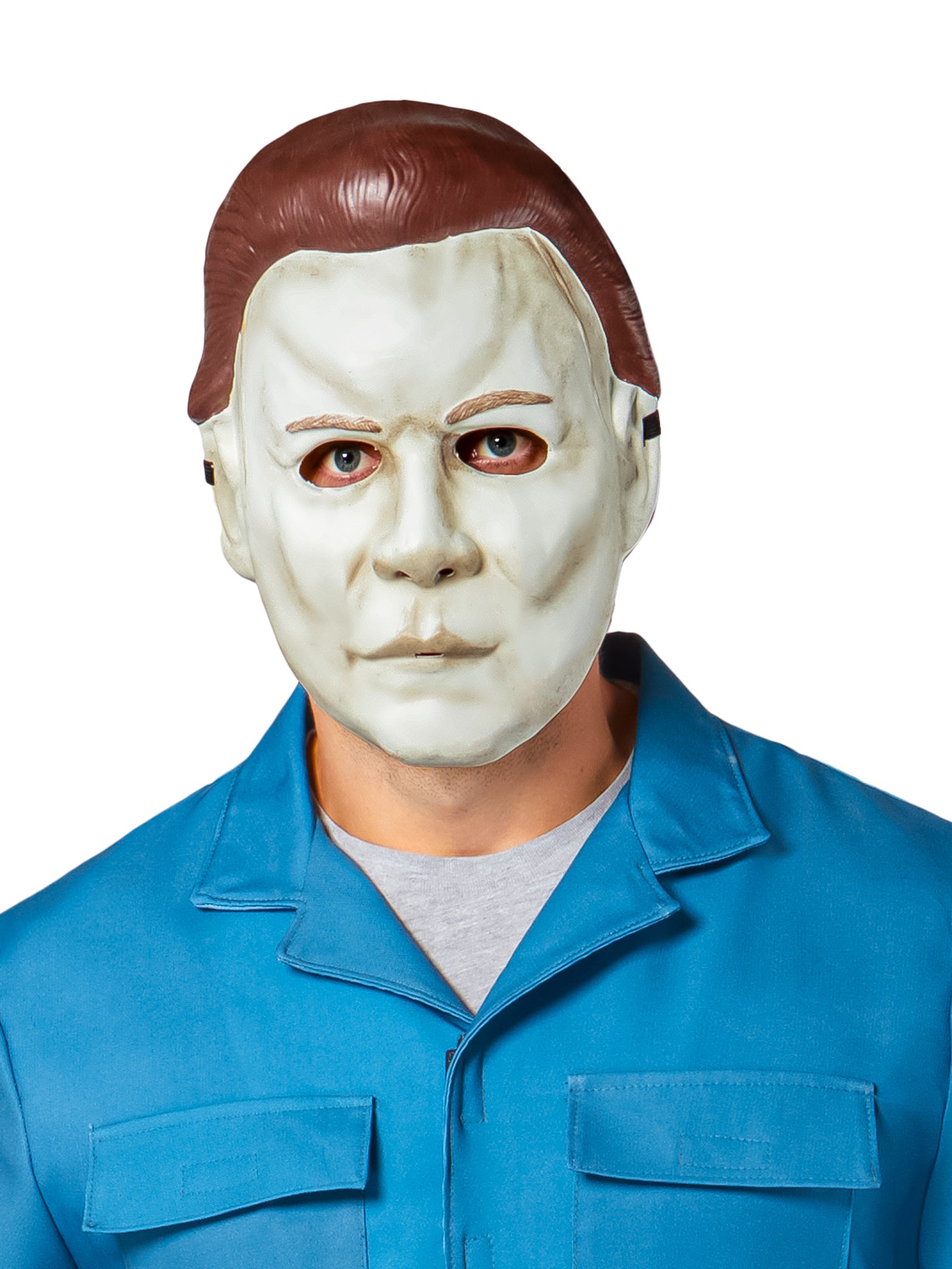 Men's Halloween 2 Michael Myers Half Vacuform Mask - costumes.com