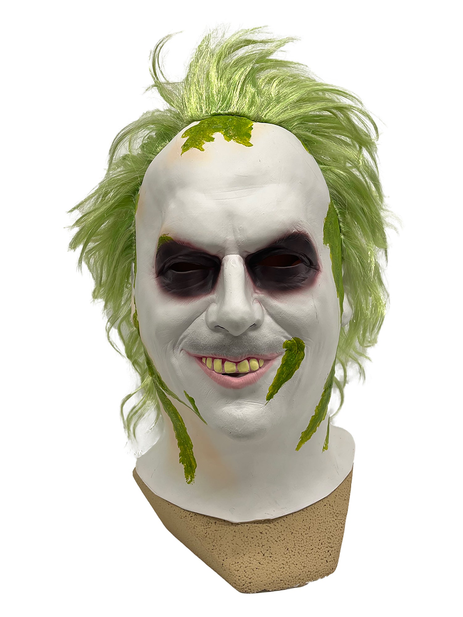 Men's Beetlejuice 2 Overhead Latex Mask with Hair - costumes.com