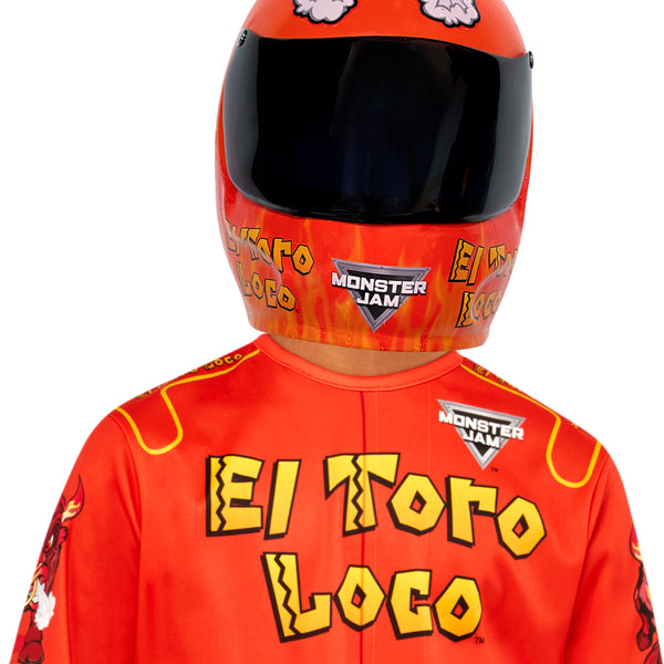 1980s kids toy plastic wearable motorcycle helmet Rubies Monster Jam El Toro Loco Half Mask TUMI Arriv Barker Large Introduced in 2001 Model:CI32LXF BICYCLE ACCESSORIES
