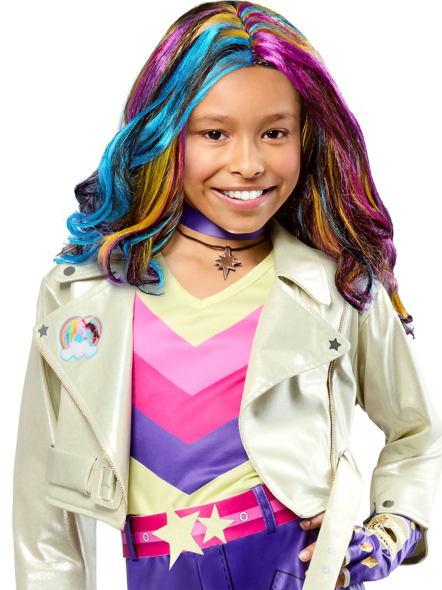 Girls' Unicorn Academy Sophia Mendoza Wig - costumes.com