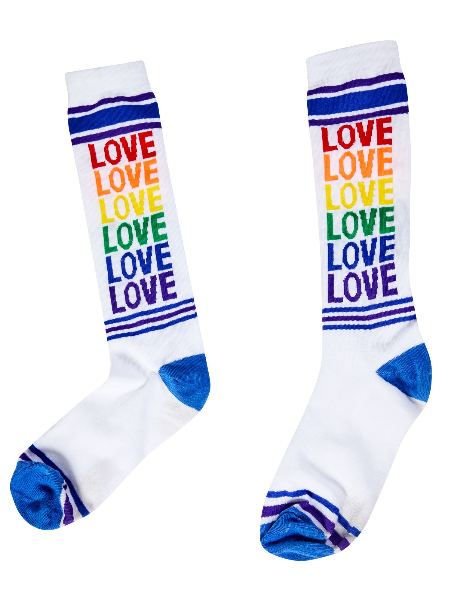 Adult Rainbow Pride Love Socks - costumes.com