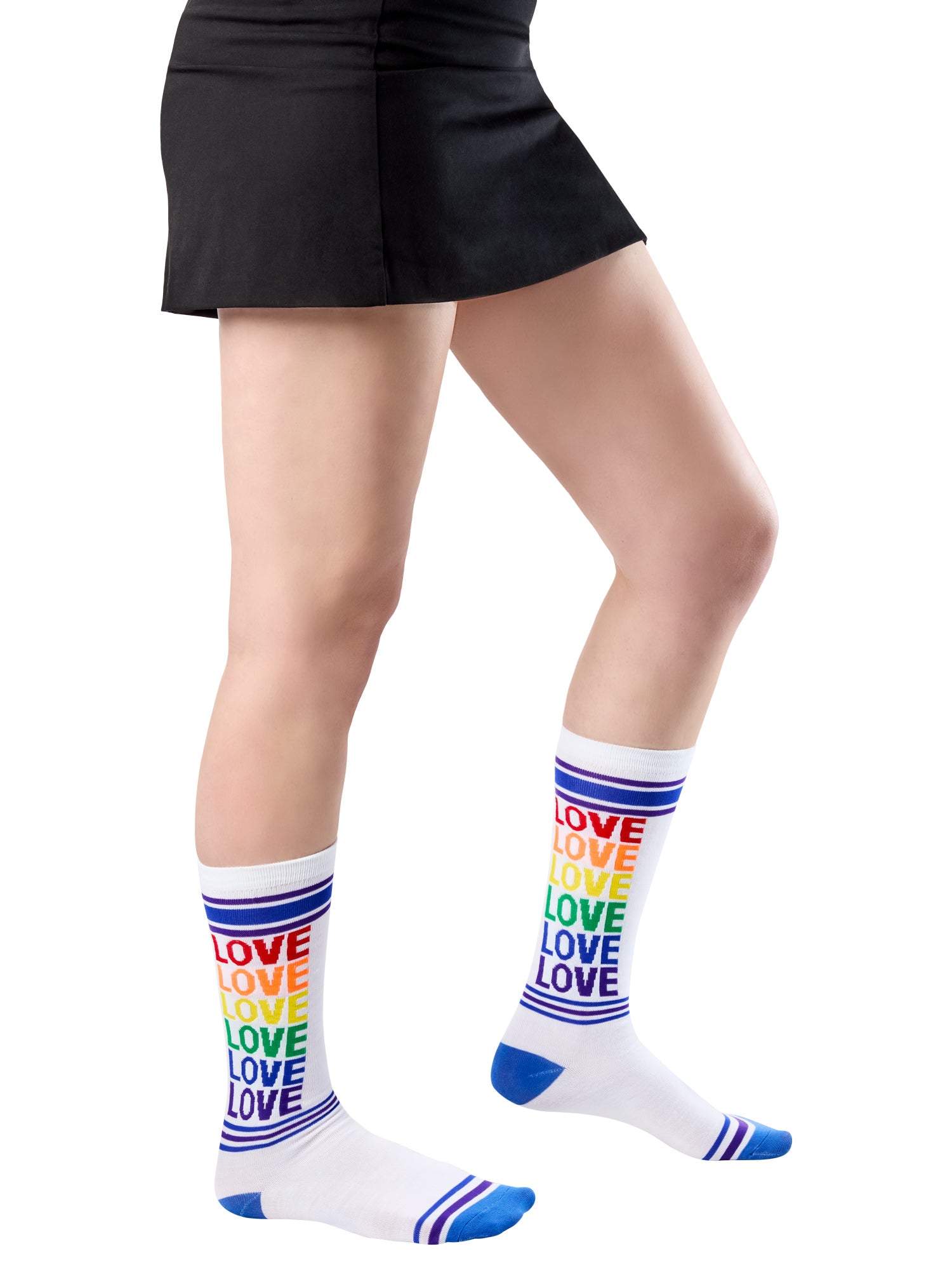 Adult Rainbow Pride Love Socks - costumes.com