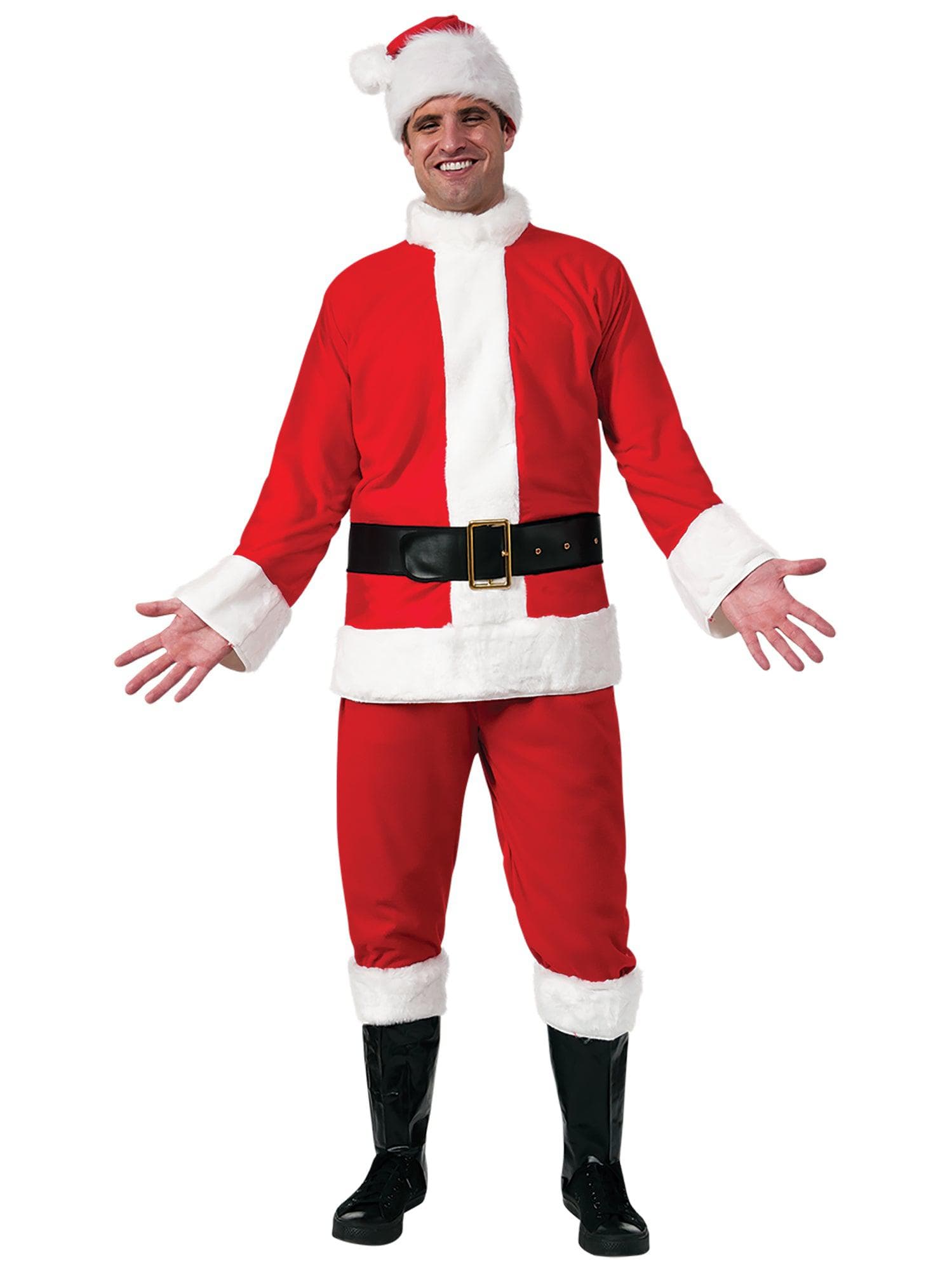 Adult Size Flannel Santa Suit Costume - costumes.com