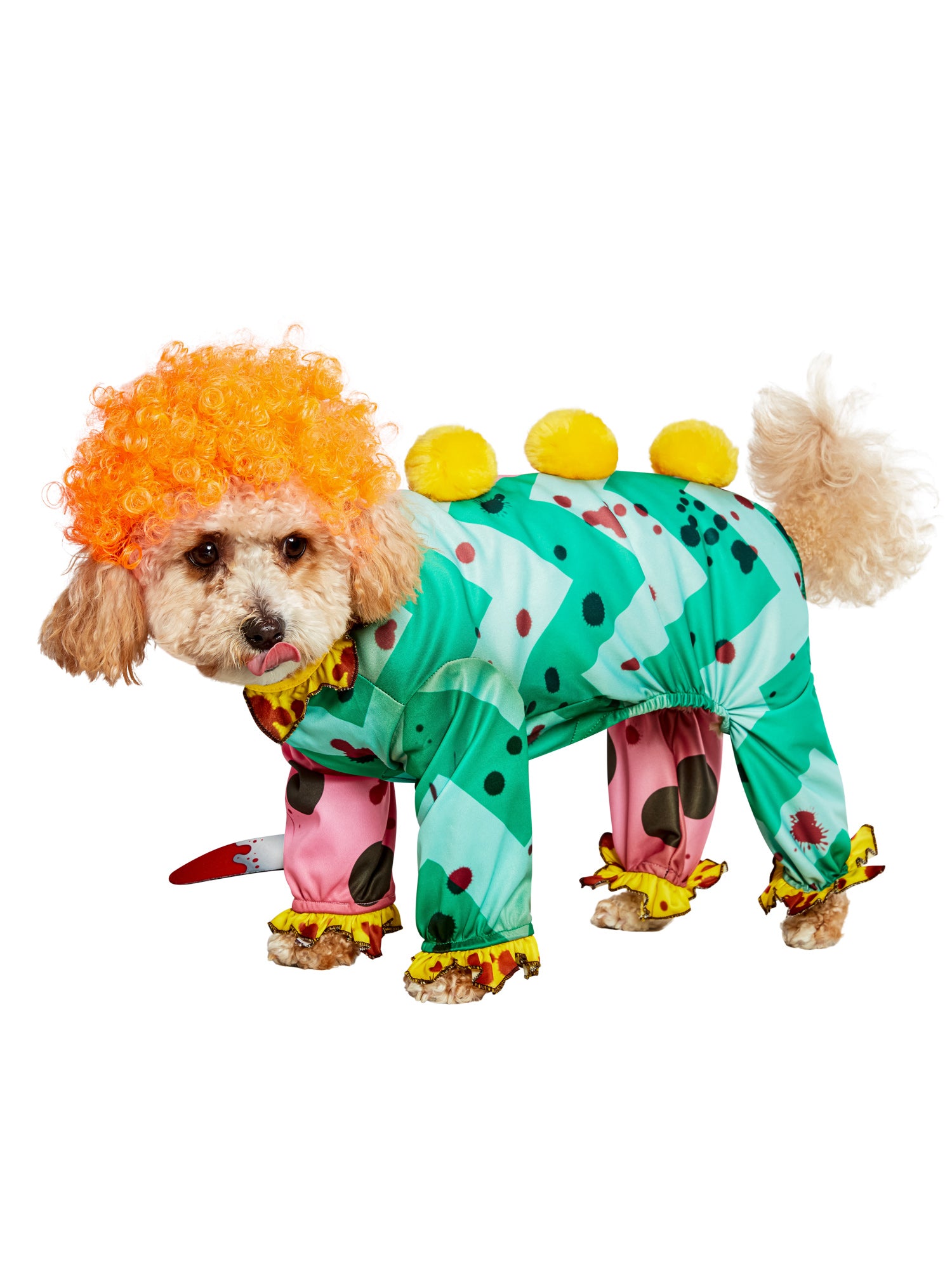 Killer Clown Pet Costume - costumes.com