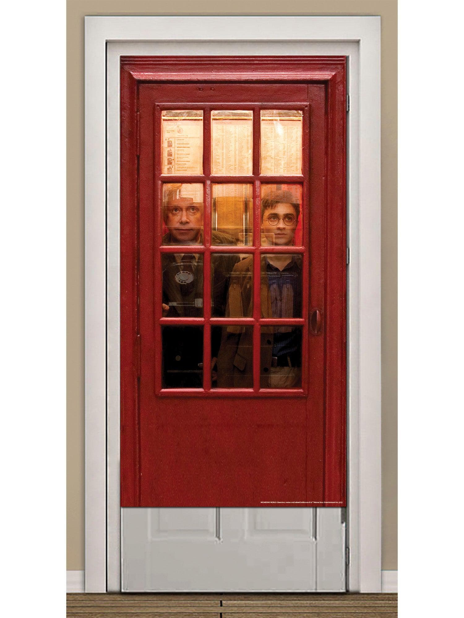 60-inch Harry Potter Telephone Booth Front Door Cover Decoration - costumes.com