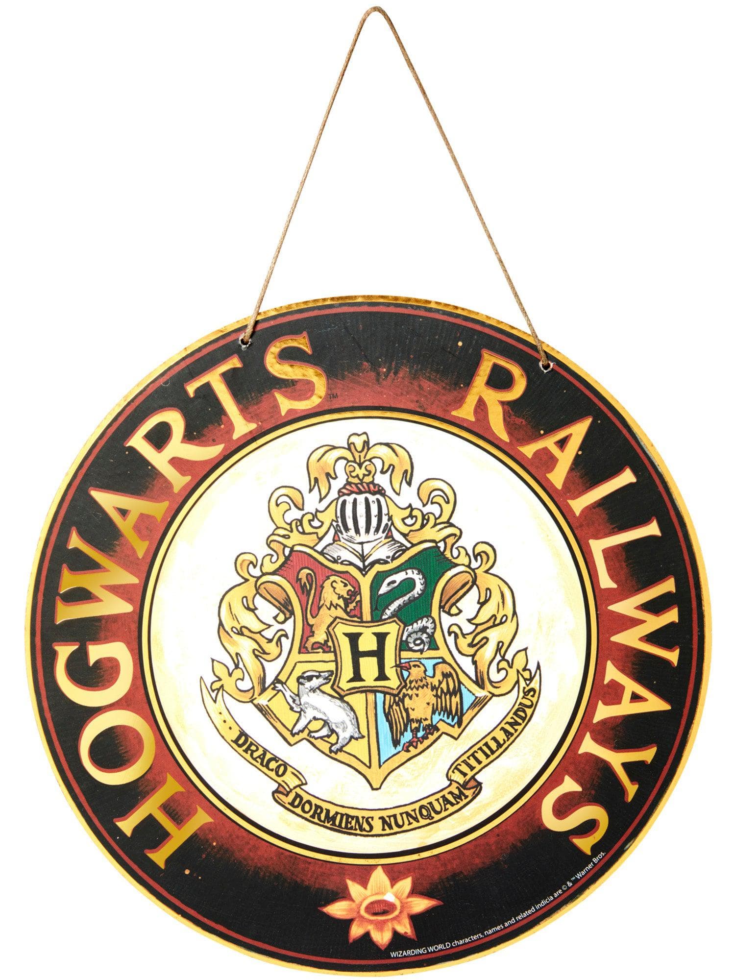 8-inch Harry Potter Hogwarts Wall Sign Decoration - costumes.com