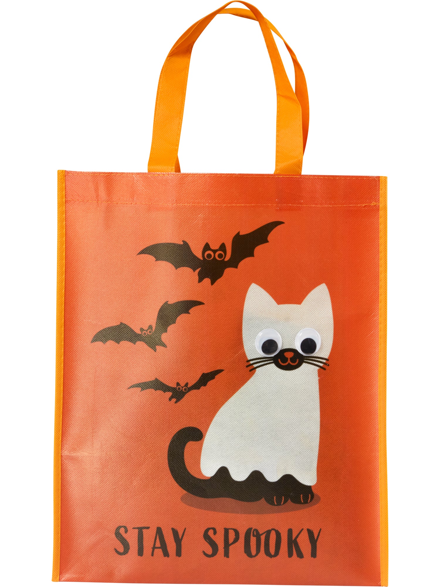 Kids' Stay Spooky Kitty Googly Eyes Halloween Treat Bag - costumes.com