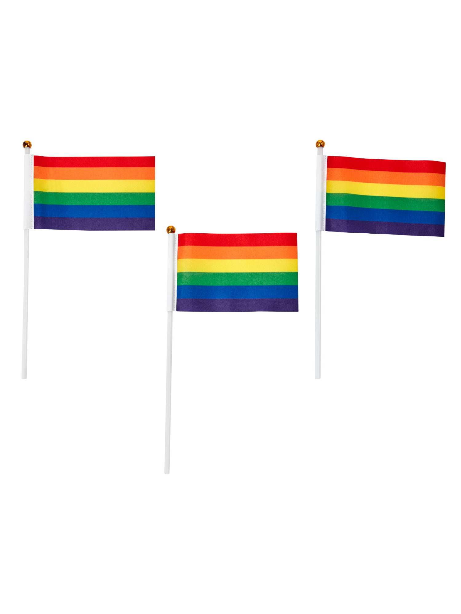 Adult Rainbow Pride Mini Flags - 6 Piece - costumes.com