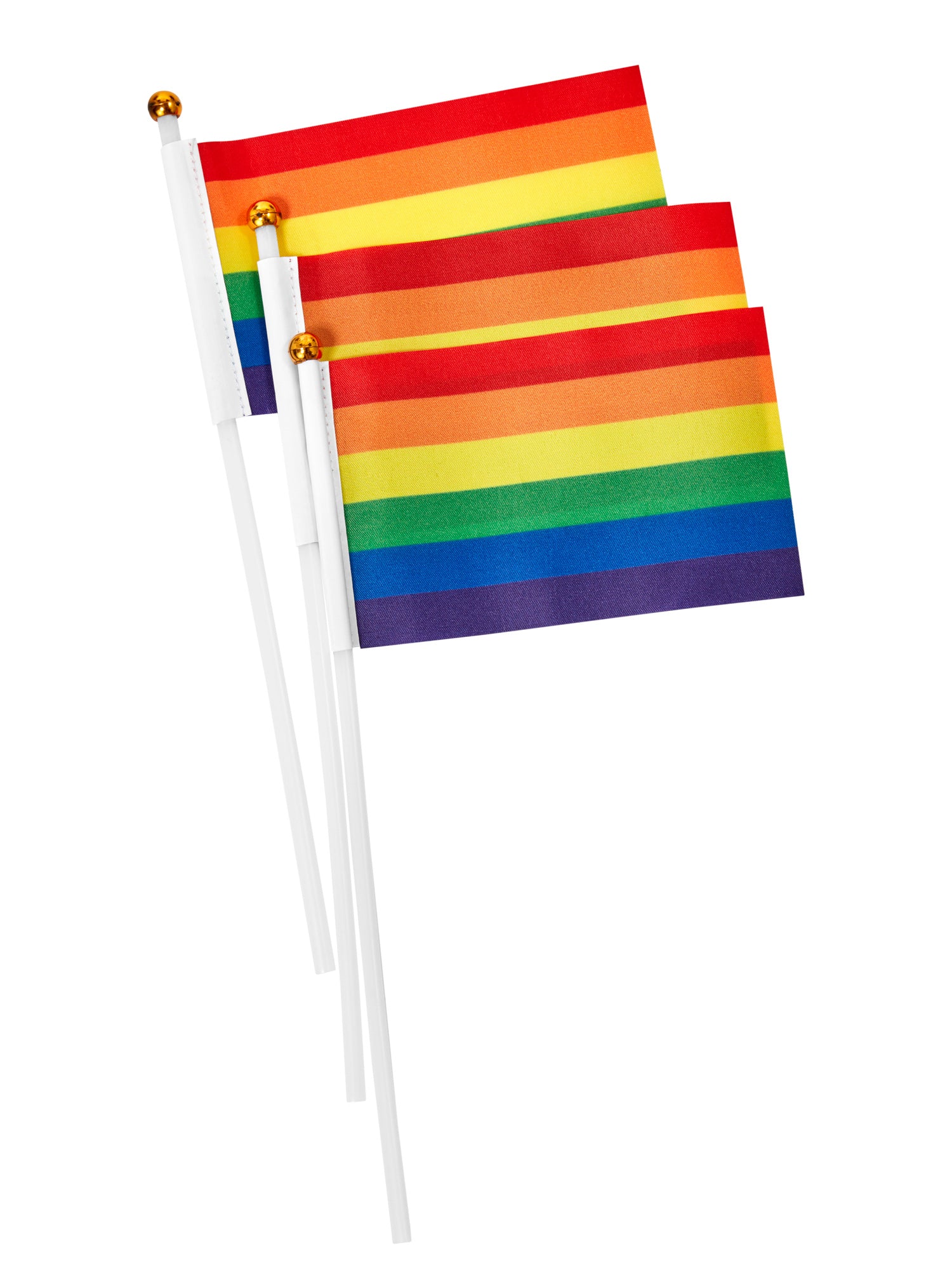 Adult Rainbow Pride Mini Flags - 6 Piece - costumes.com