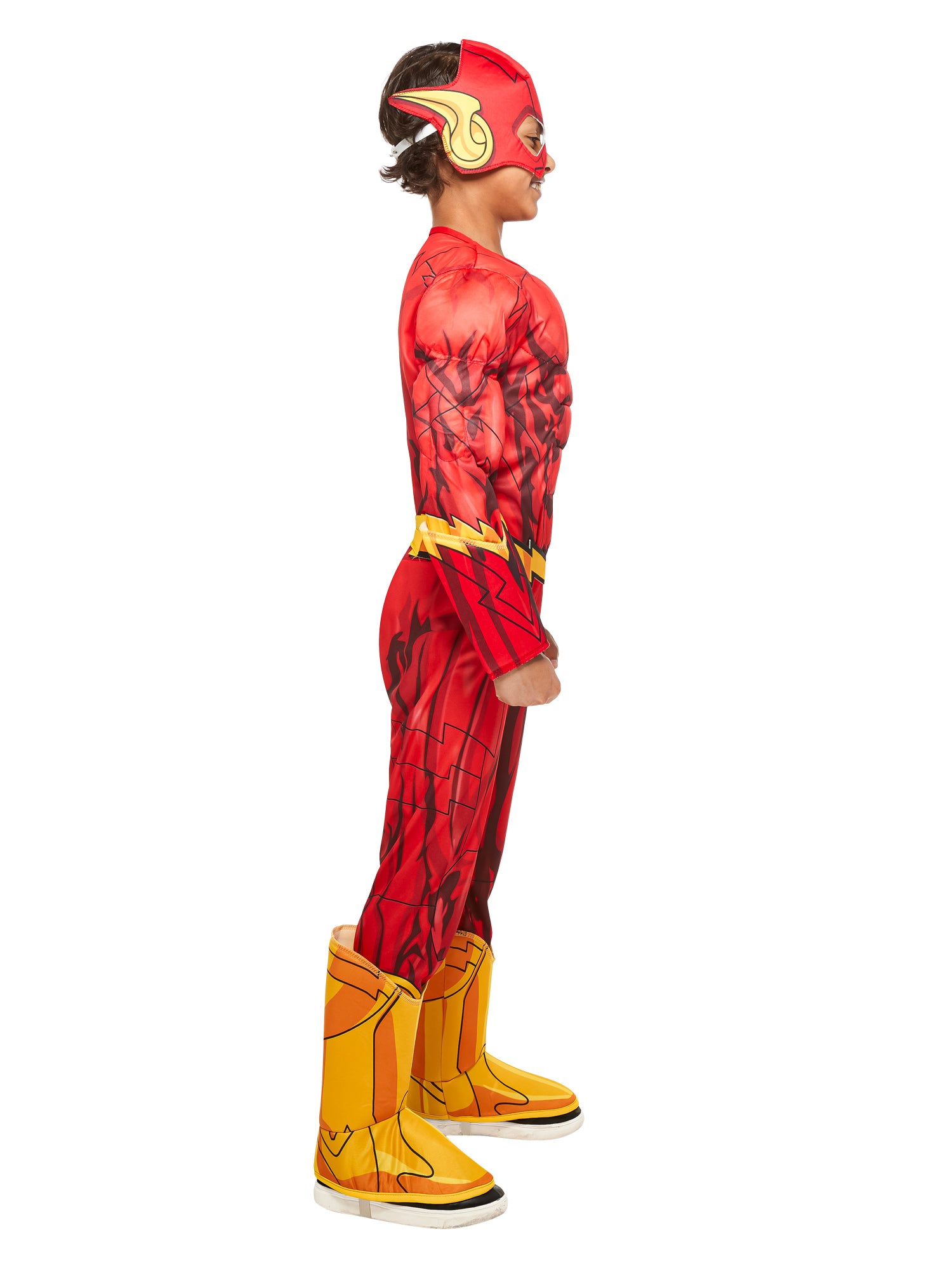 Boys' DC Comics The Flash Padded Jumpsuit Costume - Deluxe - costumes.com