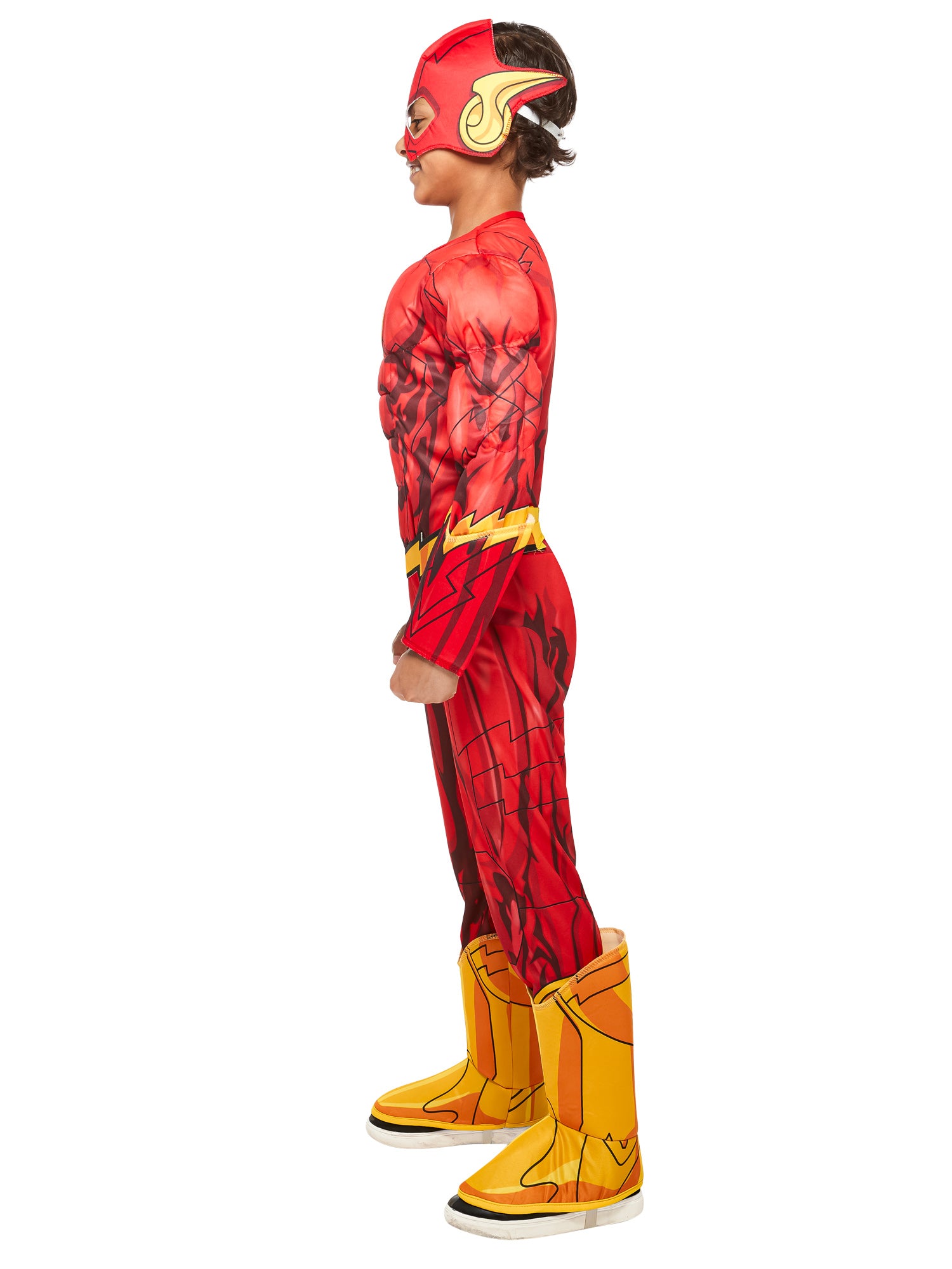 Boys' DC Comics The Flash Padded Jumpsuit Costume - Deluxe - costumes.com