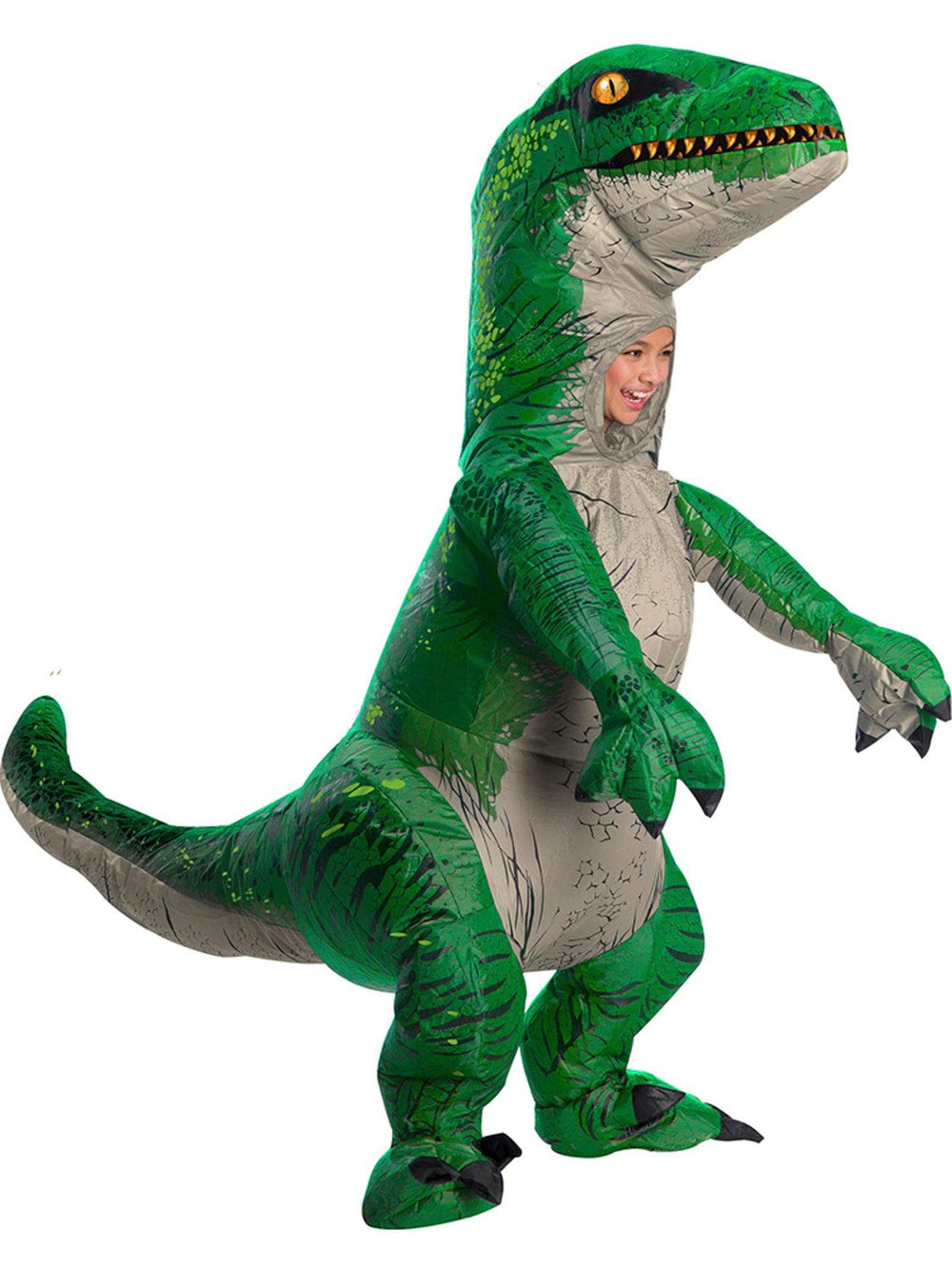 Inflatable Raptor Rider Costume Boys' Velociraptor Inflatable Dinosaur Costume