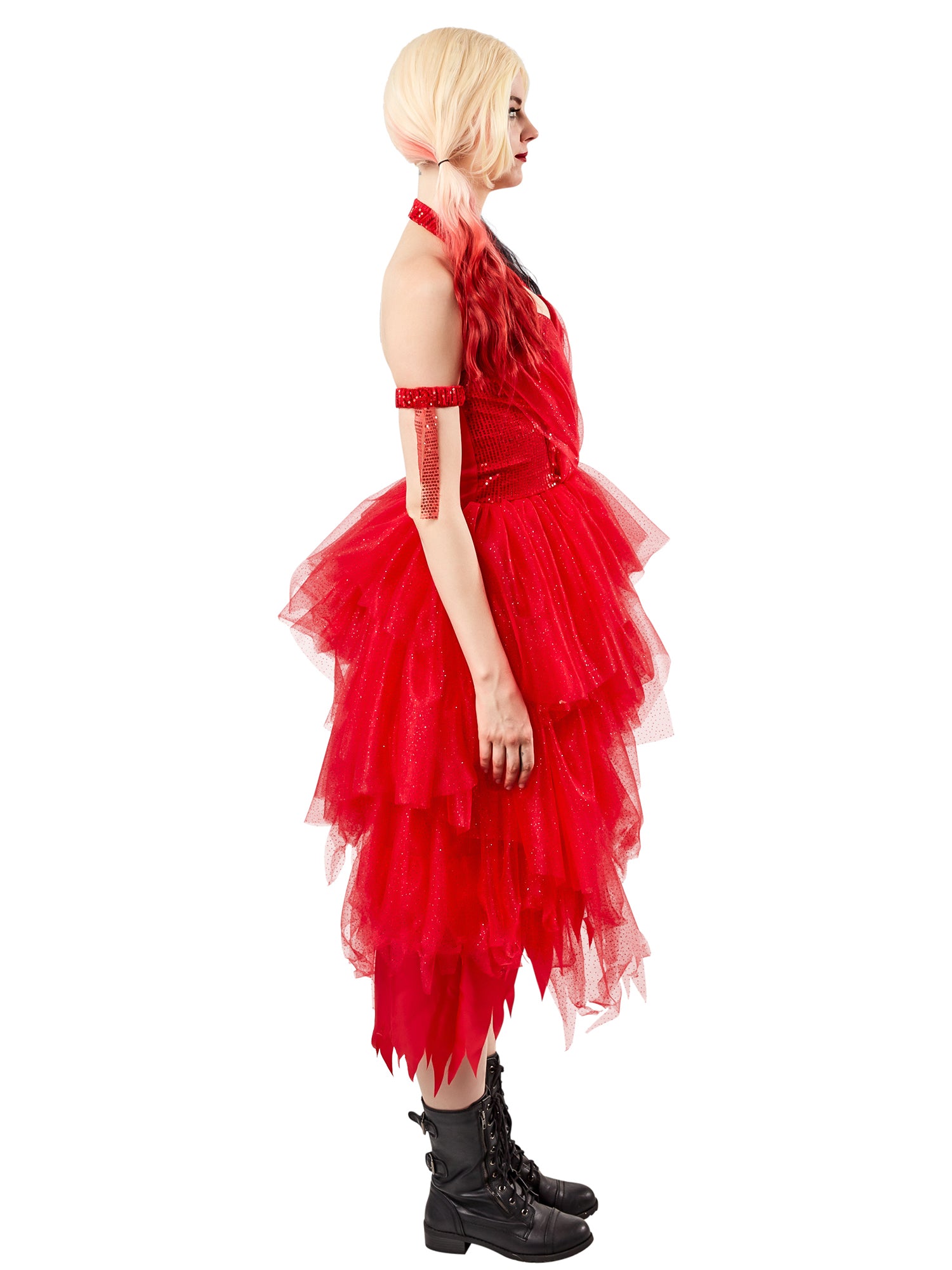 Women's The Suicide Squad 2 Harley Quinn Red Dress - costumes.com