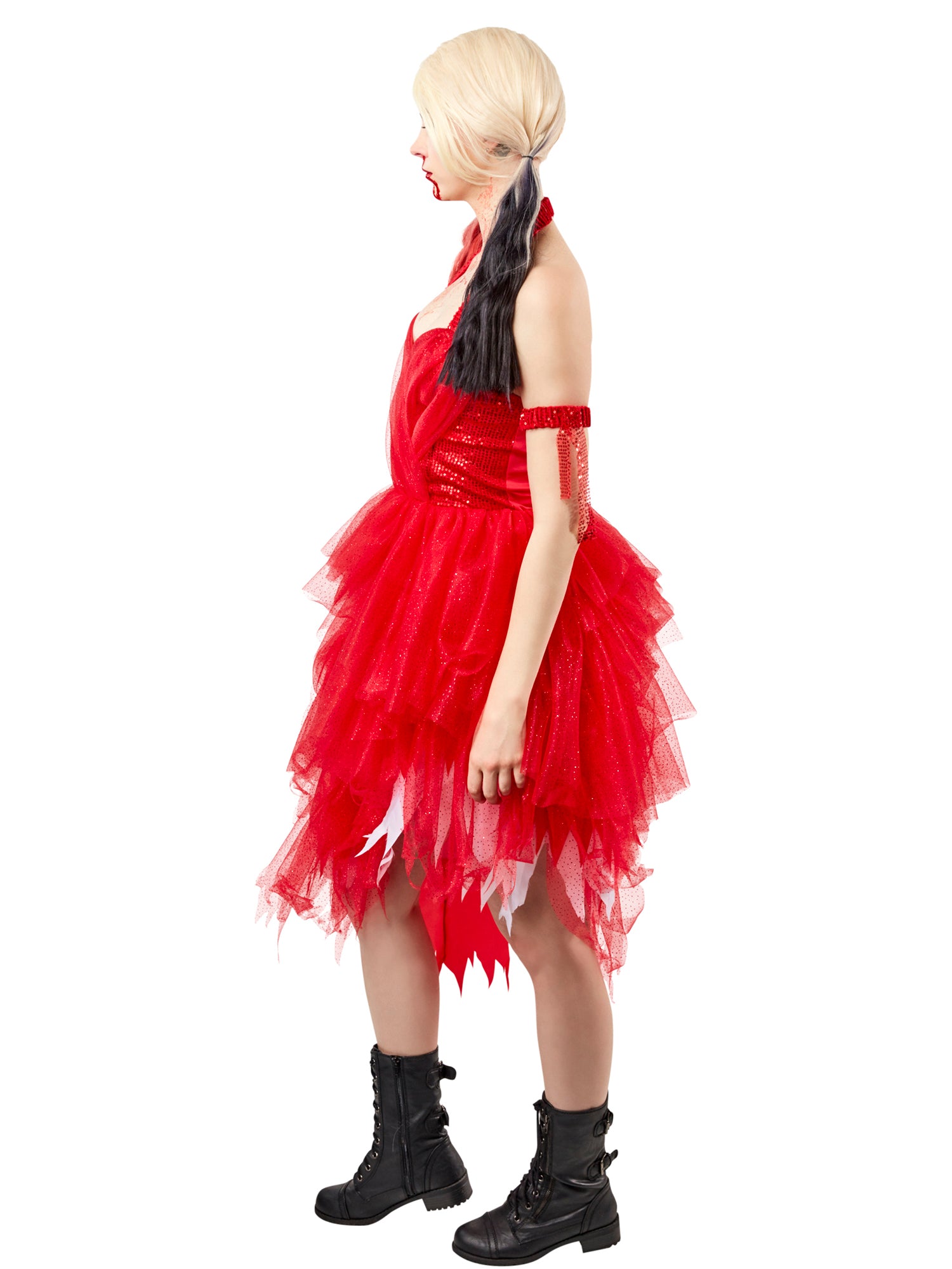 Women's The Suicide Squad 2 Harley Quinn Red Dress - costumes.com