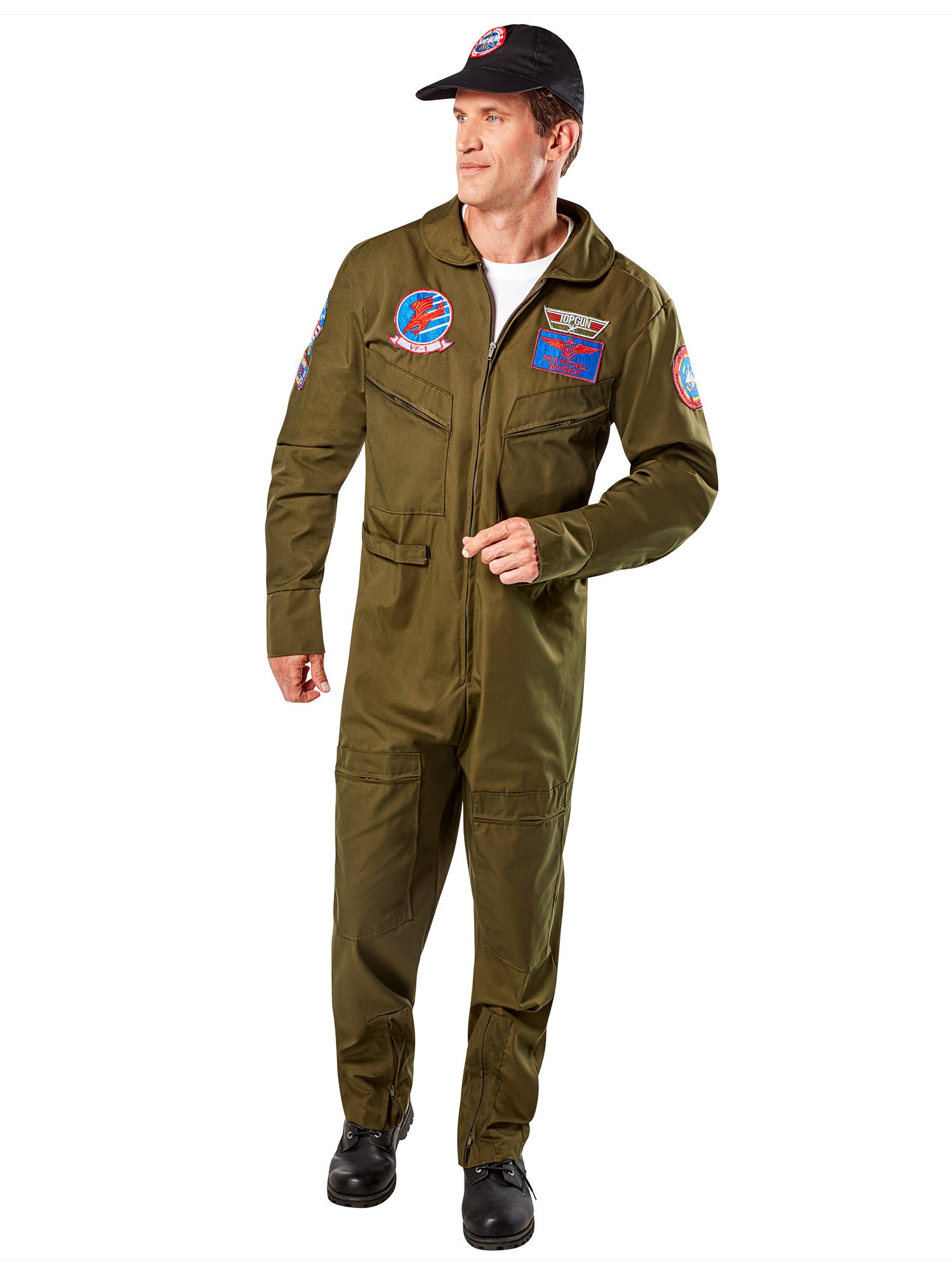 Men's Top Gun Flight Suit - Deluxe - costumes.com
