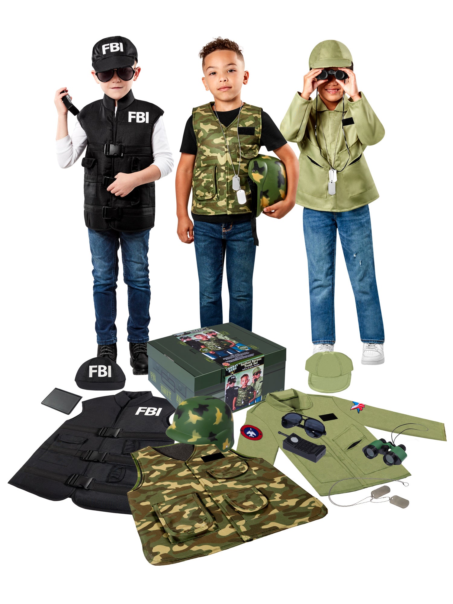 Kid's Tactical Hero Trunk Dress Up Set - costumes.com