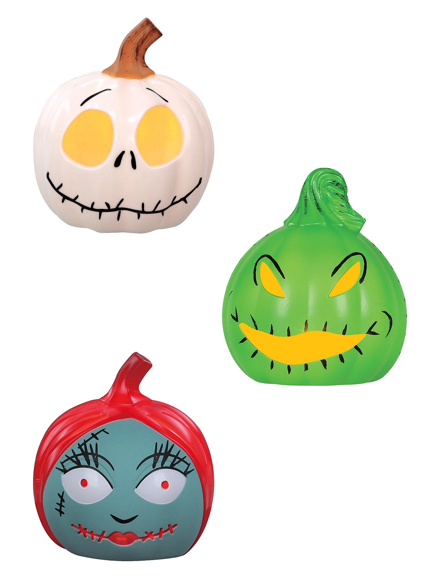3.25 Inch The Nightmare Before Christmas 3 Character Assortment Light Up Pumpkin - costumes.com