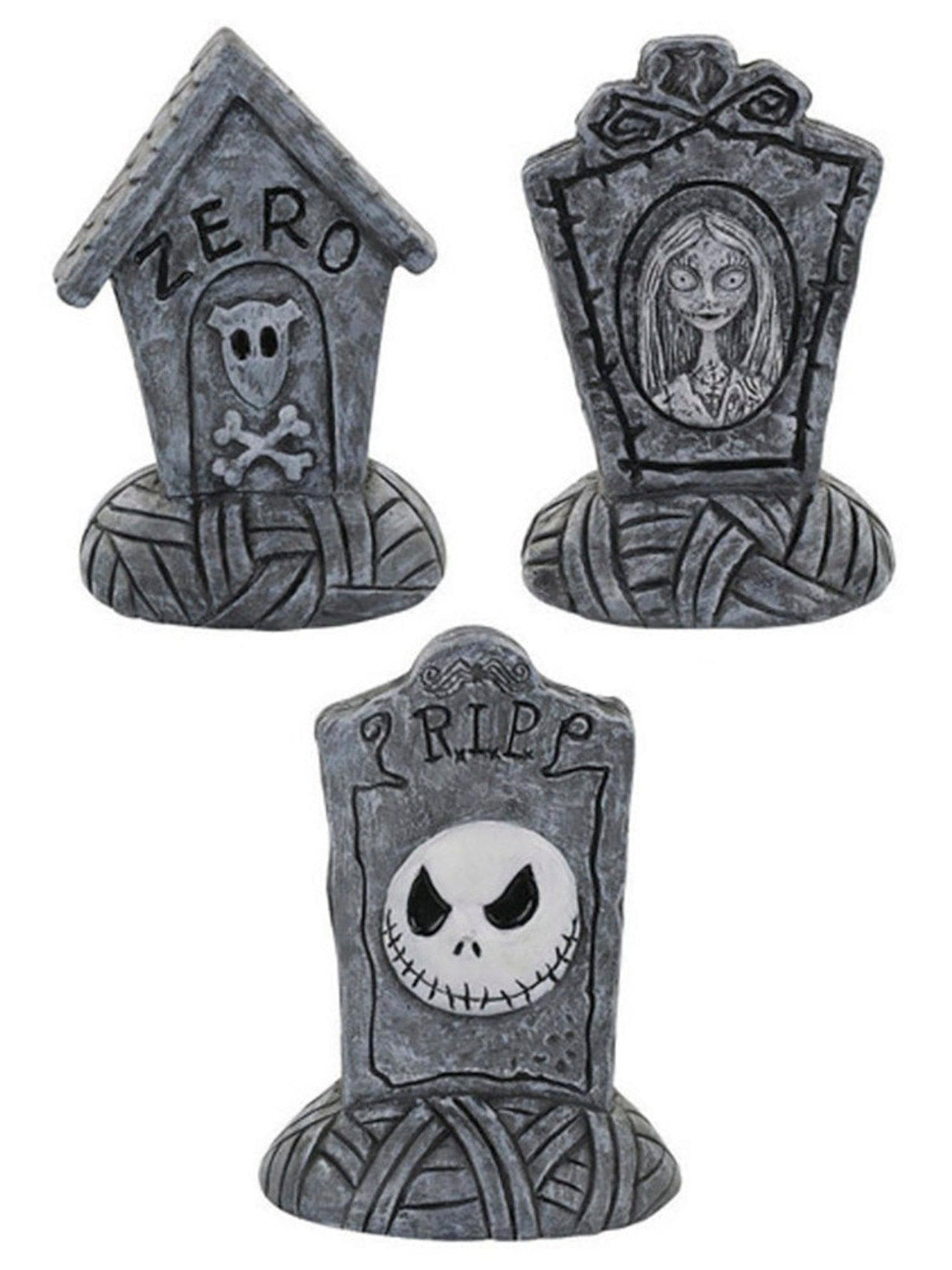 The Nightmare Before Christmas Mini Tombstone Graveyard Prop Set - costumes.com