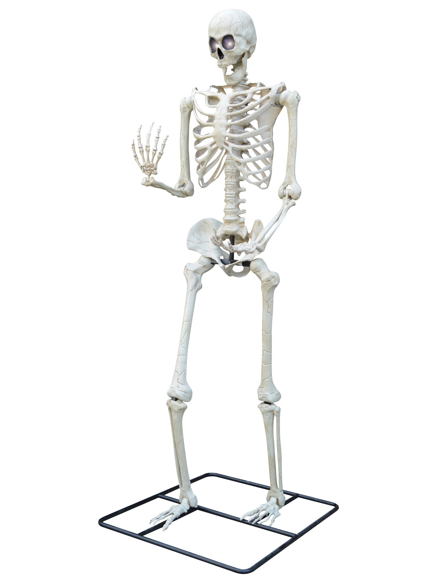 10 Foot Light Up Colossal Skeleton Standing Prop - costumes.com