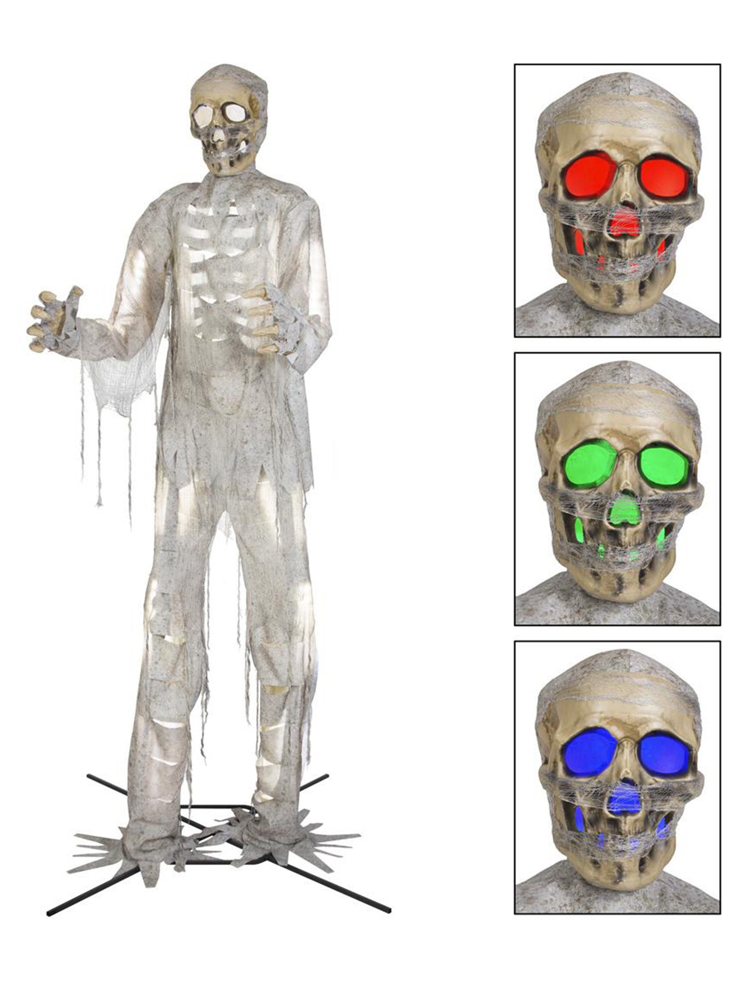 12 Foot Gigantic Mummy Skeleton Animated Decoration - costumes.com