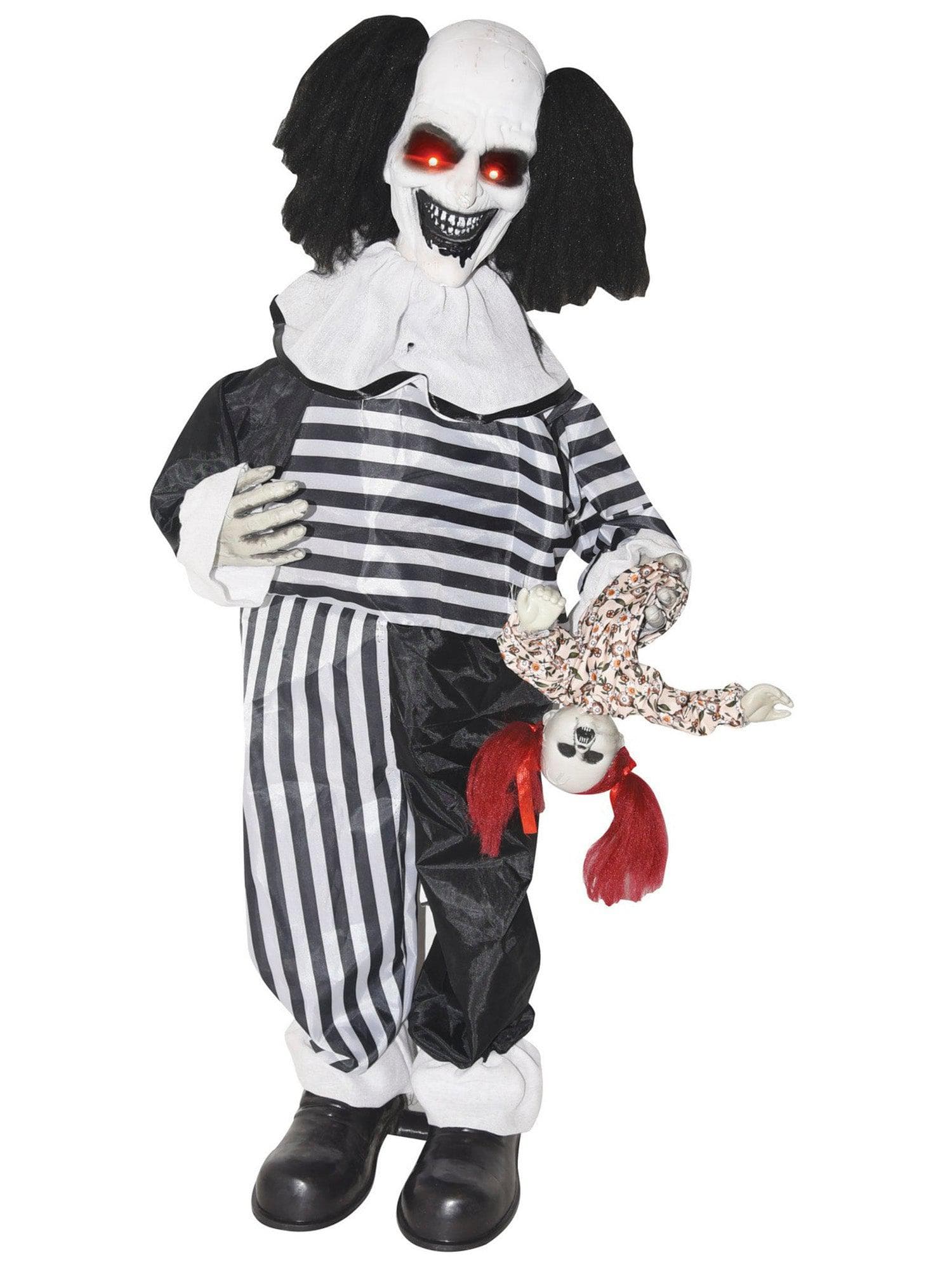 2.5 Foot Creepy Clown Light Up Animated Prop - costumes.com