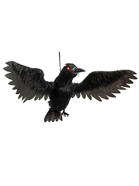 20 Inch Flying Crow Light Up Animated Prop