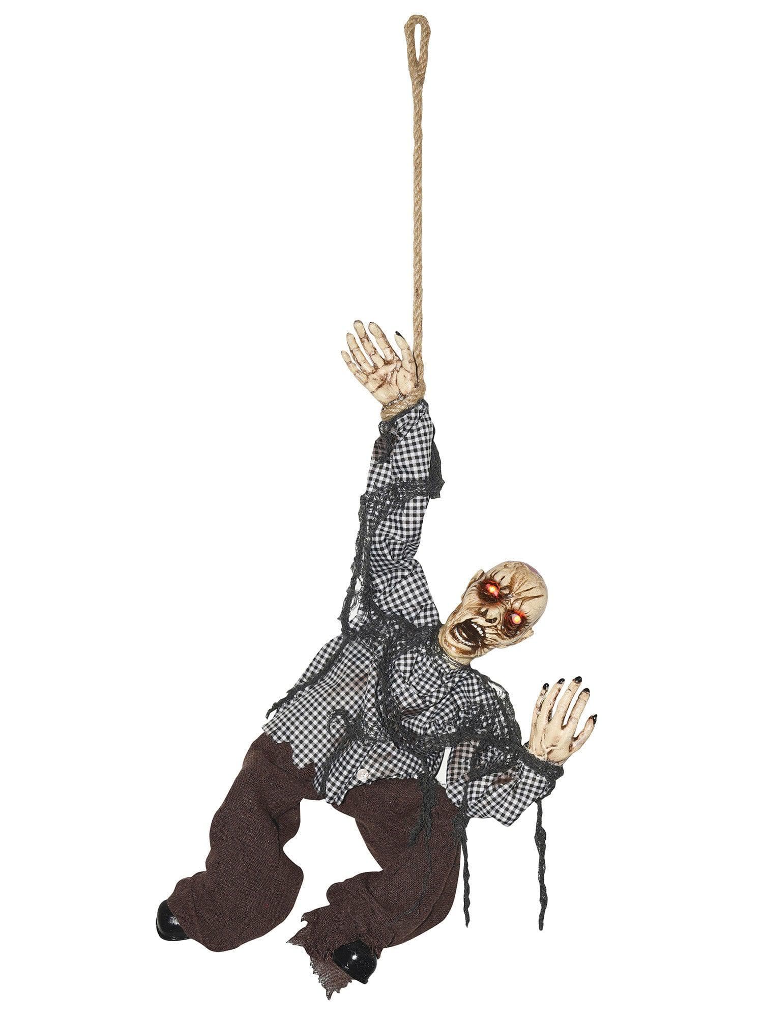 2 Foot Hanging Zombie Man Light Up Animated Prop - costumes.com