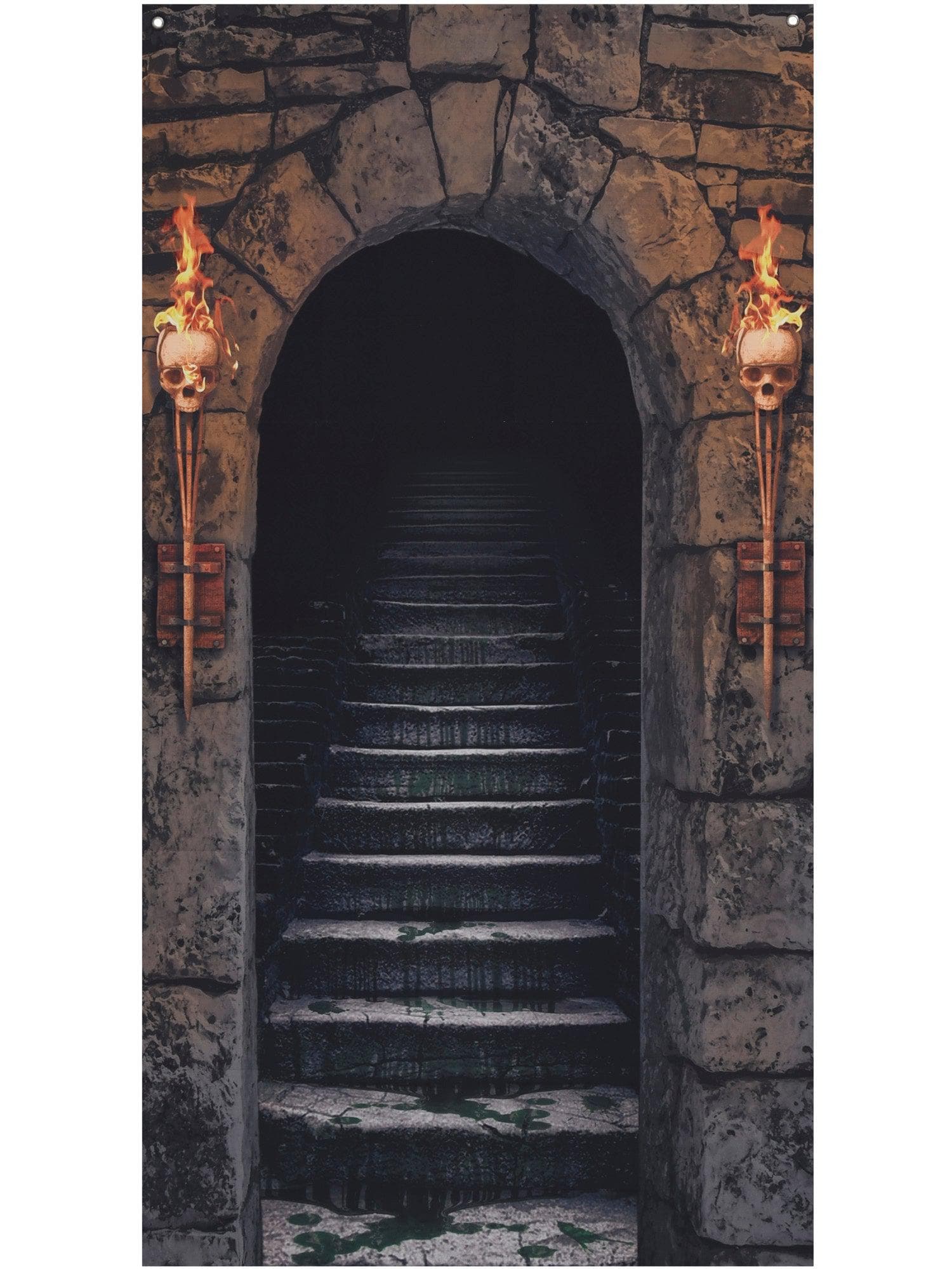 6 Foot Creepy Staircase Curtain Window Wall Decor - costumes.com