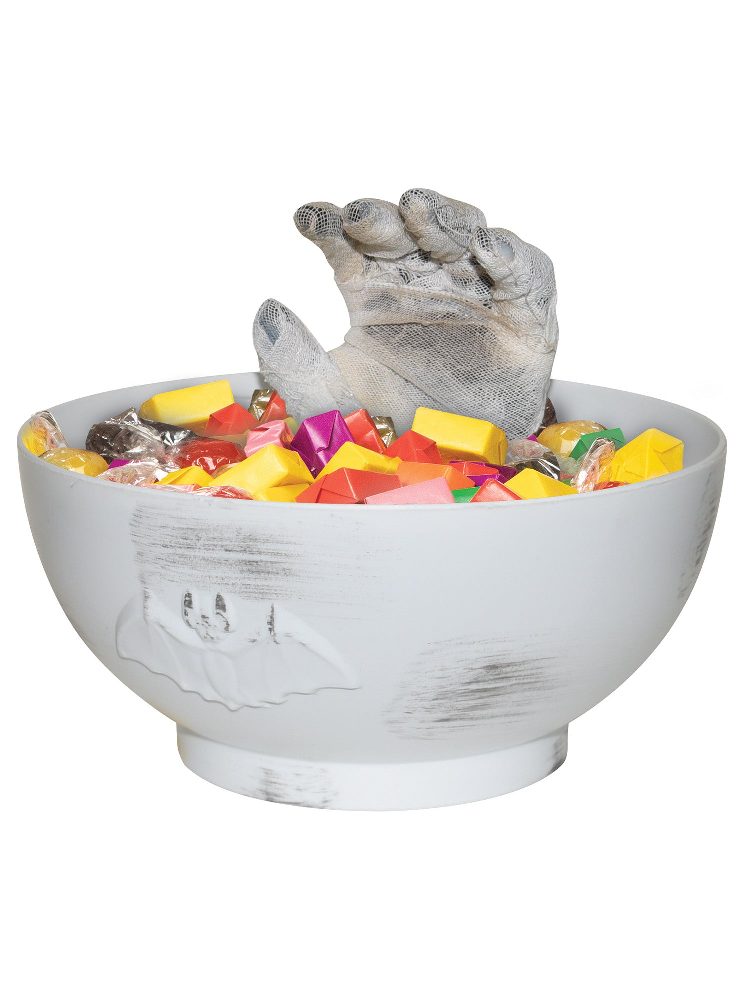 9-inch Animated Mummy Hand Candy Bowl - costumes.com