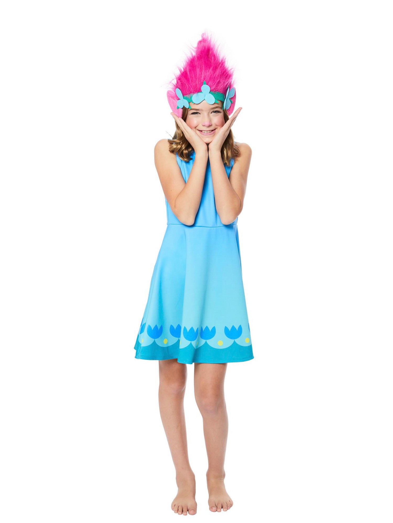 Girls' Trolls World Tour Poppy Dress - costumes.com